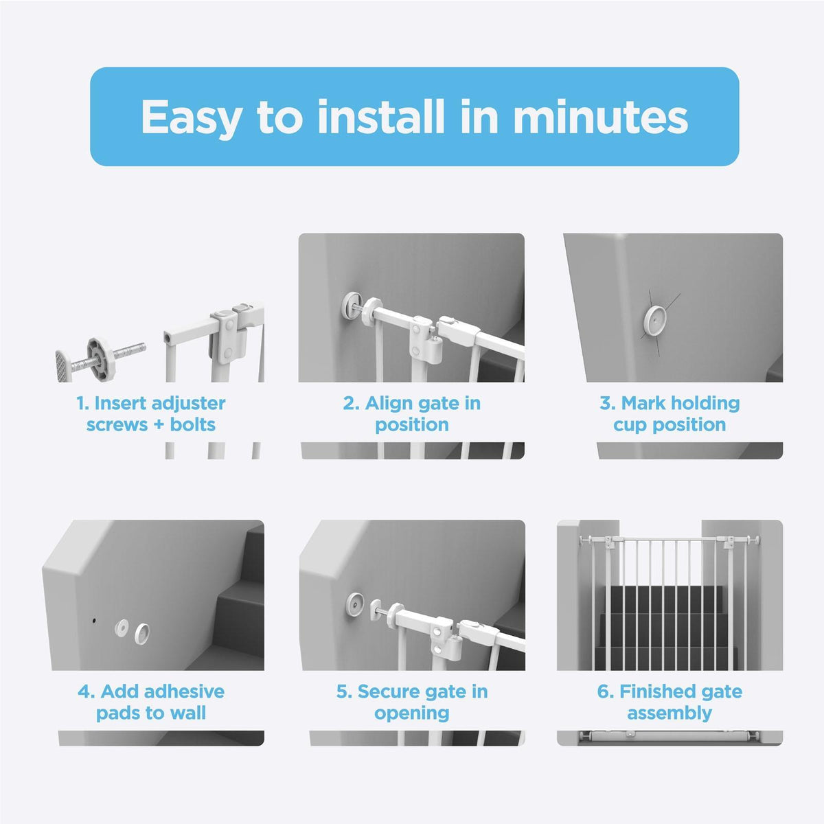 Perma Child Safety Easy Fit Baby Gate - Image 3 of 7