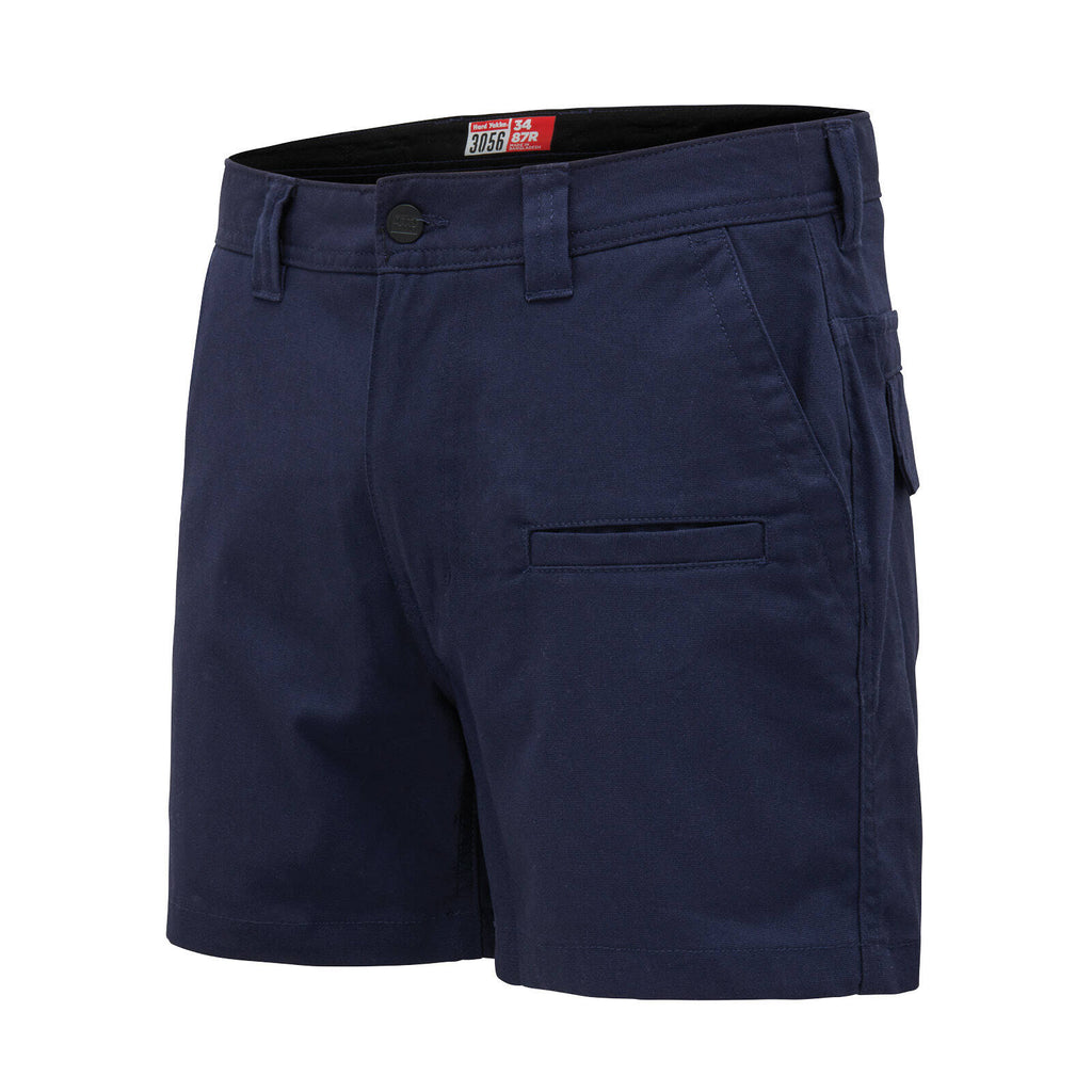Hard Yakka Navy 3056 Stretch Canvas Slim Fit Shorts - Image 8 of 11