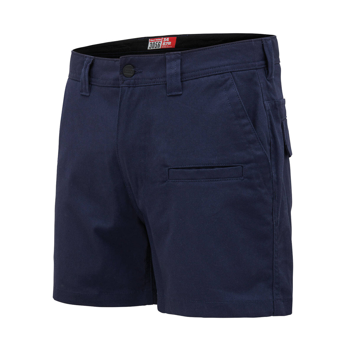 Hard Yakka Navy 3056 Stretch Canvas Slim Fit Shorts - Image 8 of 11