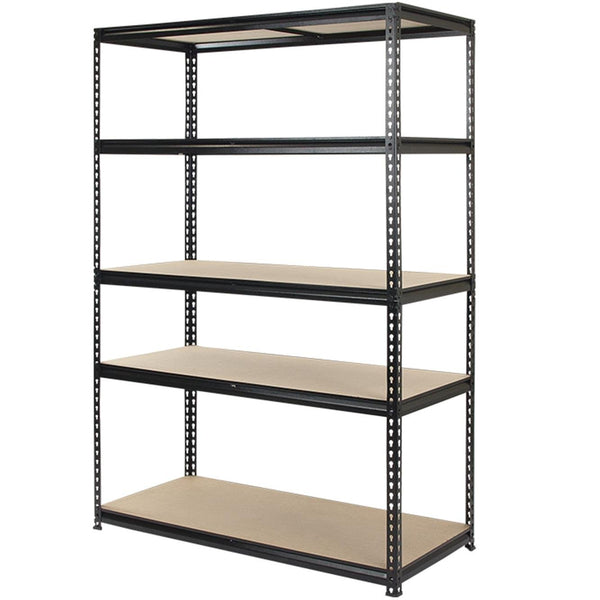 Pinnacle Black Gloss 5 Tier Adjustable Shelving Unit