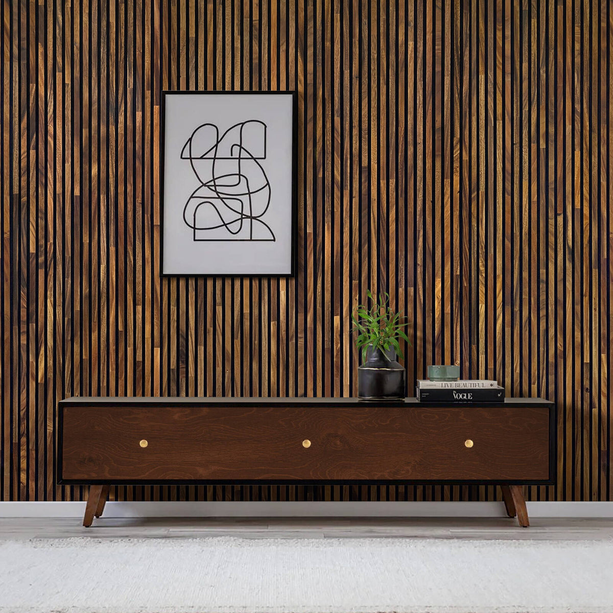 SpecRite 2700 x 600 x 21mm Saman Batten Acoustic Panel - Image 5 of 5