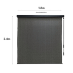 Coolaroo 1.8 x 2.4m Charcoal Crank Operated Outdoor Blind with Premium Pelmet - Image 3 of 10