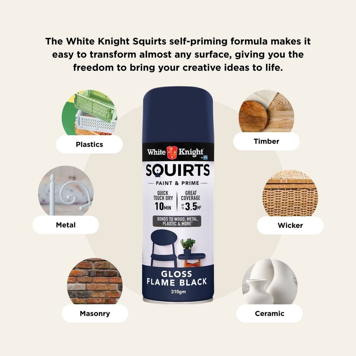 White Knight 310g Squirts Spray Paint - Image 54 of 205