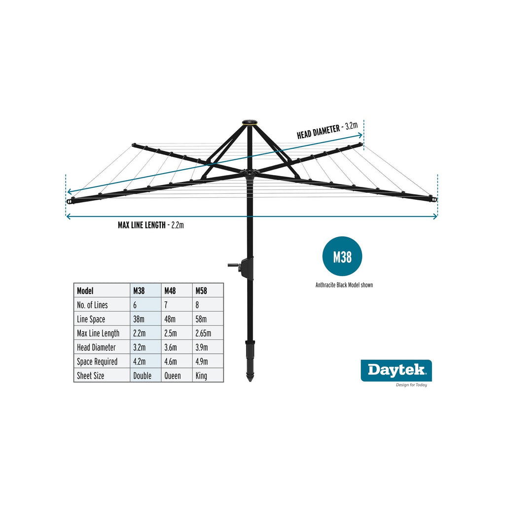 Daytek MK2 M38 Rotary Clothesline - Image 8 of 9