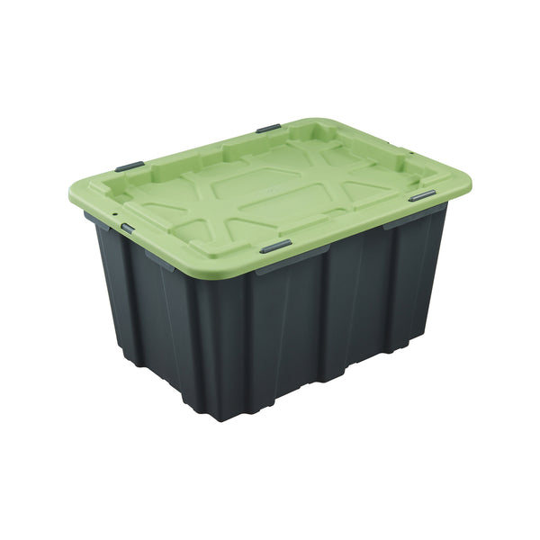 All Set Green And Grey Storage Container With Flat Lid