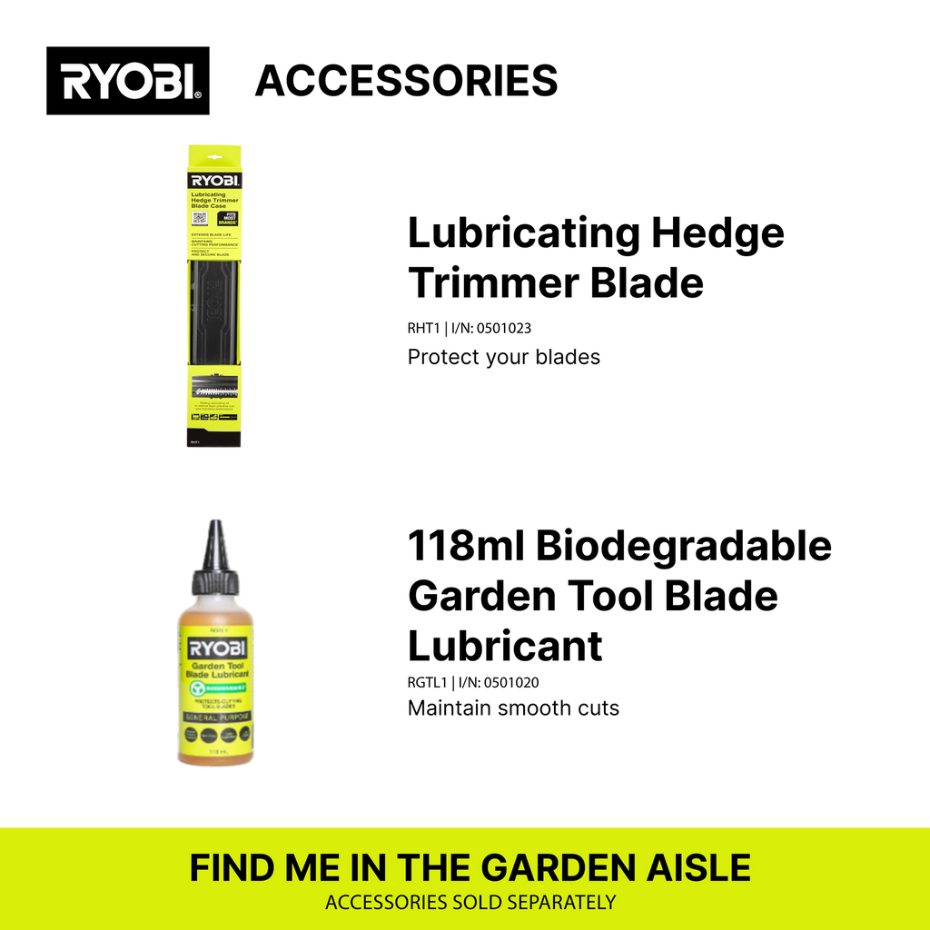 Ryobi 36V 60cm Hedge Trimmer 2.0Ah Kit R36HTR12 - Image 7 of 8