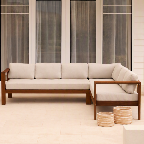 Mimosa Santo Timber Corner Lounge with Cushion