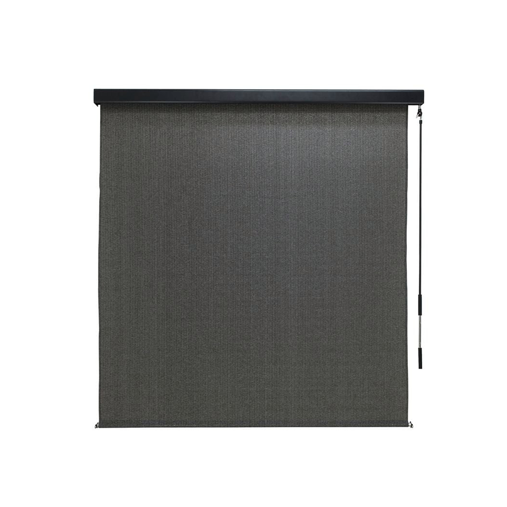 Coolaroo 1.8 x 2.4m Charcoal Crank Operated Outdoor Blind with Premium Pelmet - Image 1 of 10