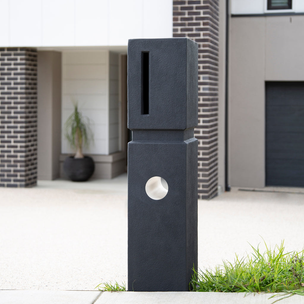 Northcote Pottery Vermont Charcoal Elite Pillar Letterbox - Image 3 of 3
