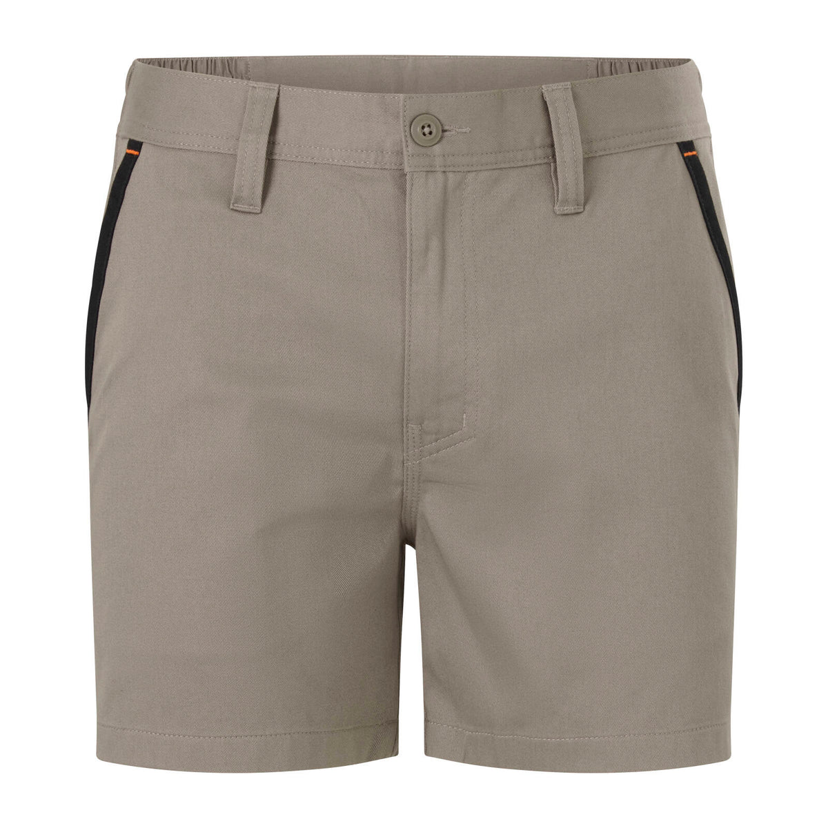 Citeco Khaki Cotton Stretch Short Shorts - Image 1 of 11
