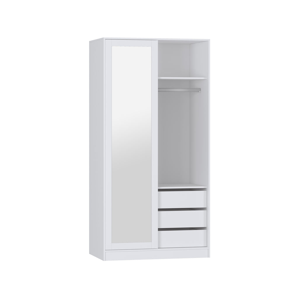 Practa White 2 Door Mirror Sliding Robe - Image 1 of 4