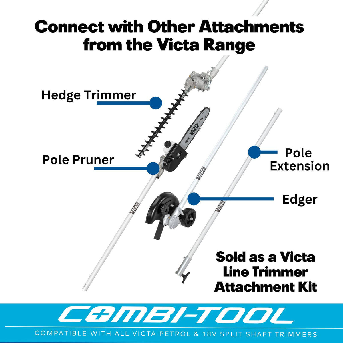 Victa 25.4cc Petrol 2-Stroke Bent Shaft Trimmer - Image 6 of 7