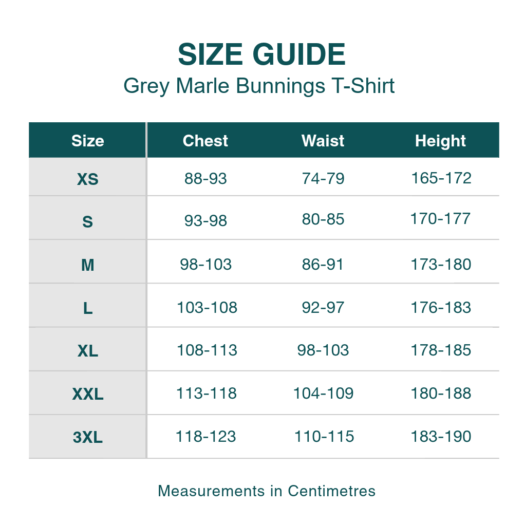Bunnings Logo T-Shirt (Grey Marle)
