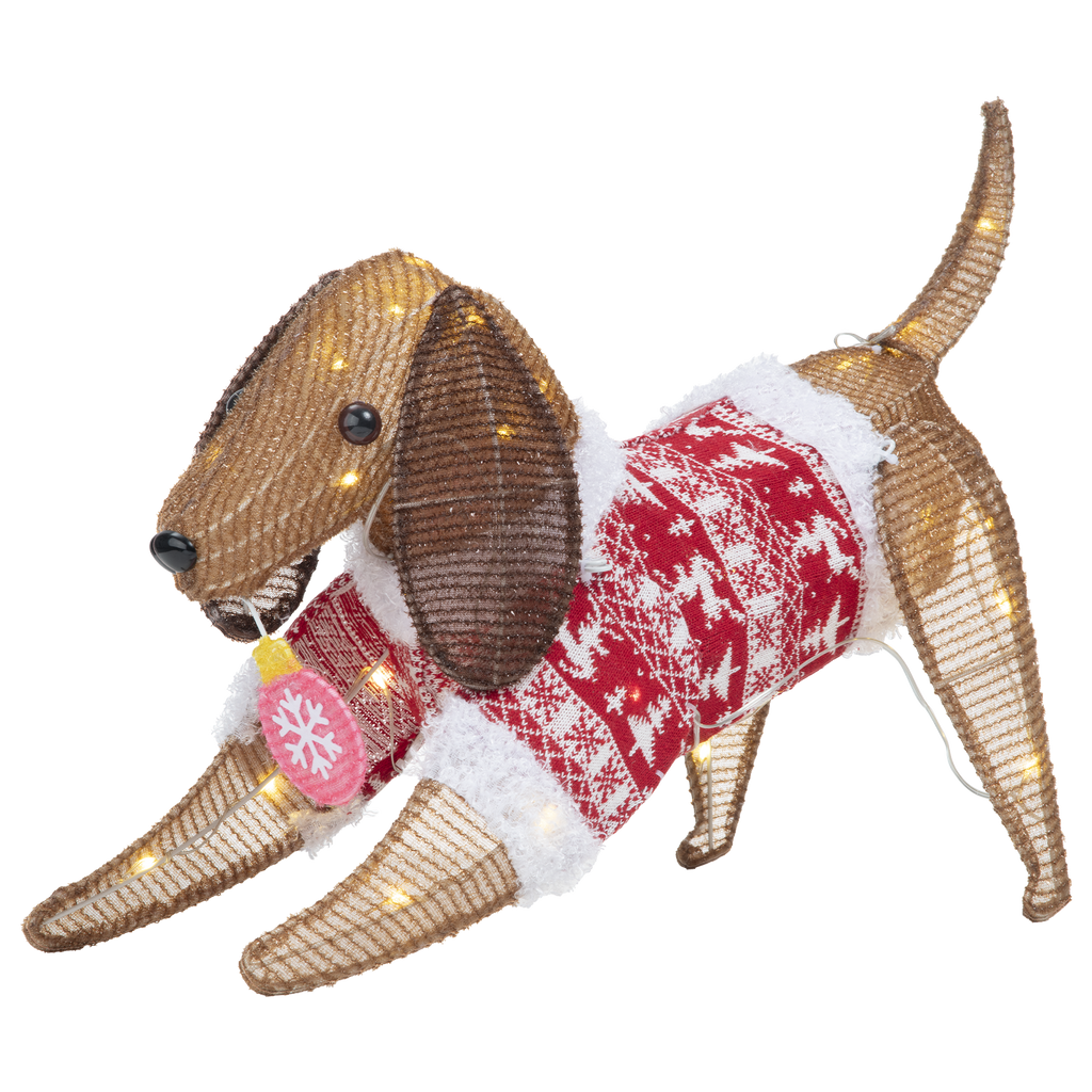 Arlec 58cm Low Voltage LED Tinsel Dog - Image 1 of 3
