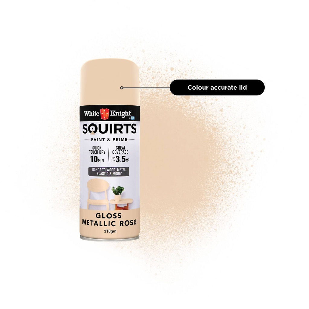 White Knight 310g Metallic Gloss Squirts Spray Paint - Image 20 of 25