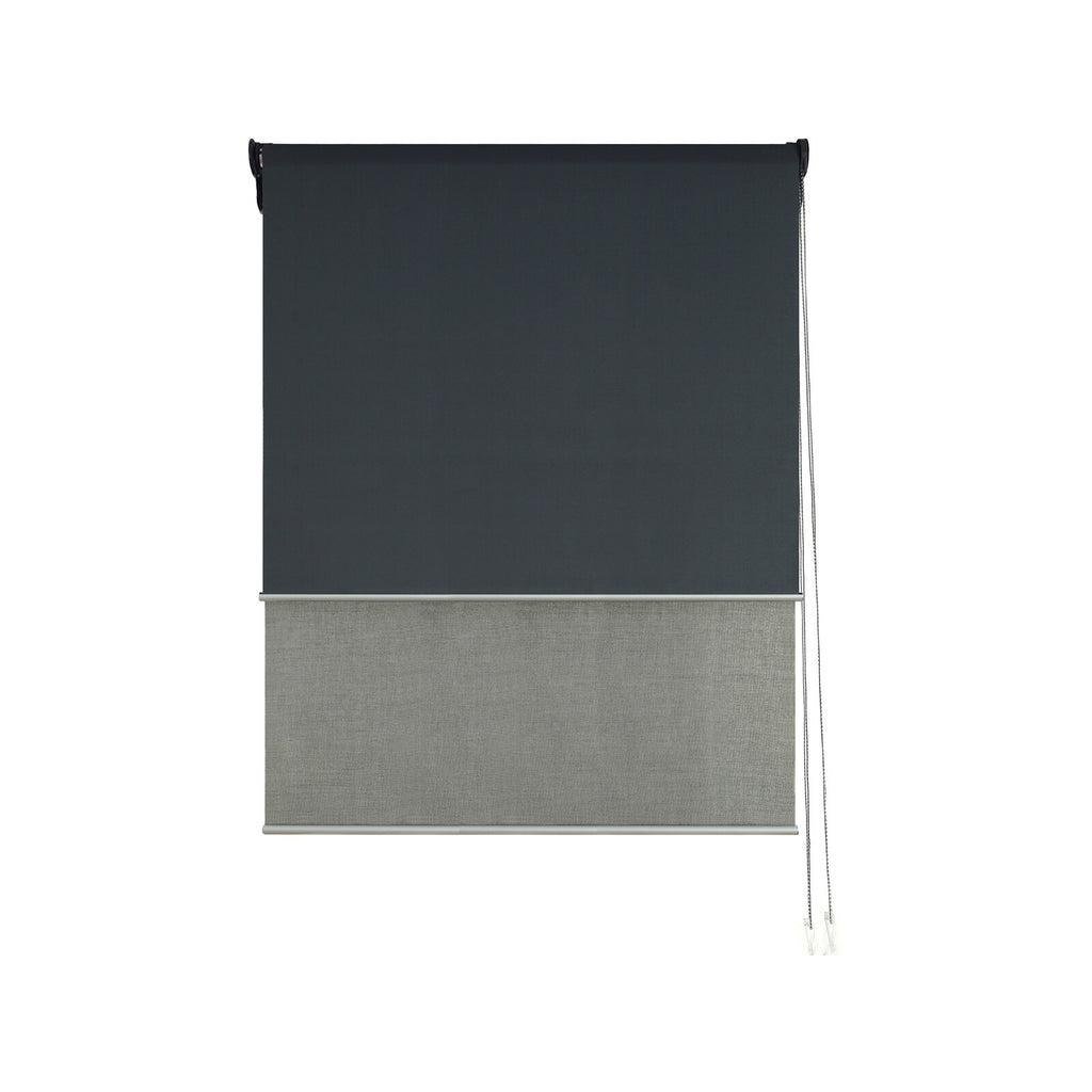 Windoware 240 x 240cm Charcoal Nash Day Night Roller Blind - Image 1 of 3