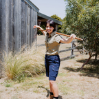 Green Hip Give Cargo Shorts Navy Blue - Image 3 of 4