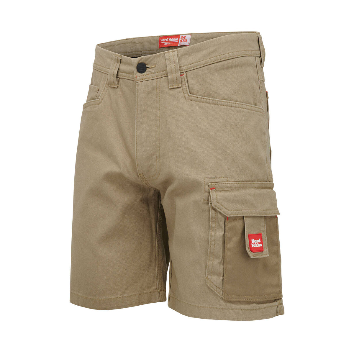 Hard Yakka Mens Khaki Legends Cargo Short - Image 6 of 11
