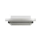 Esatto 60cm White Stainless Steel Fascia Slide Out Ducted Rangehood - Image 1 of 5