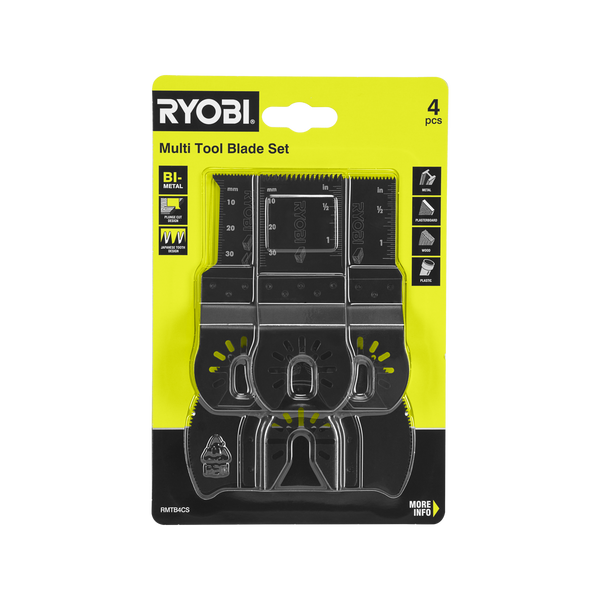Ryobi 4 Piece Multi Tool Blade Set