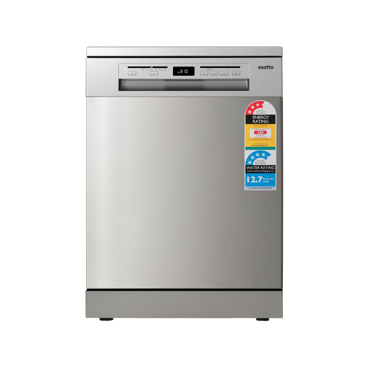Esatto 60cm Stainless Steel 15 Place Settings Dishwasher - Image 1 of 9