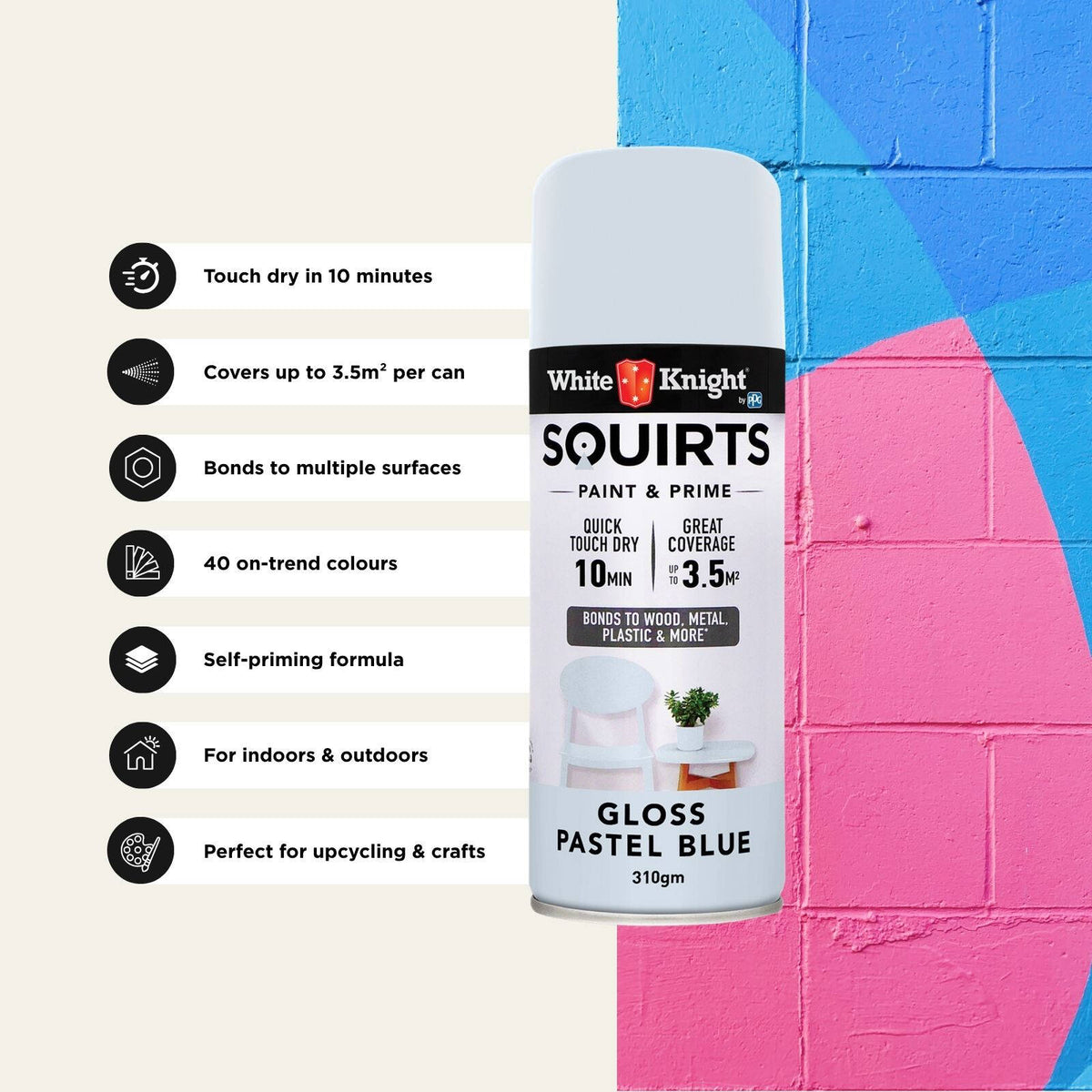White Knight 310g Squirts Spray Paint - Image 47 of 205