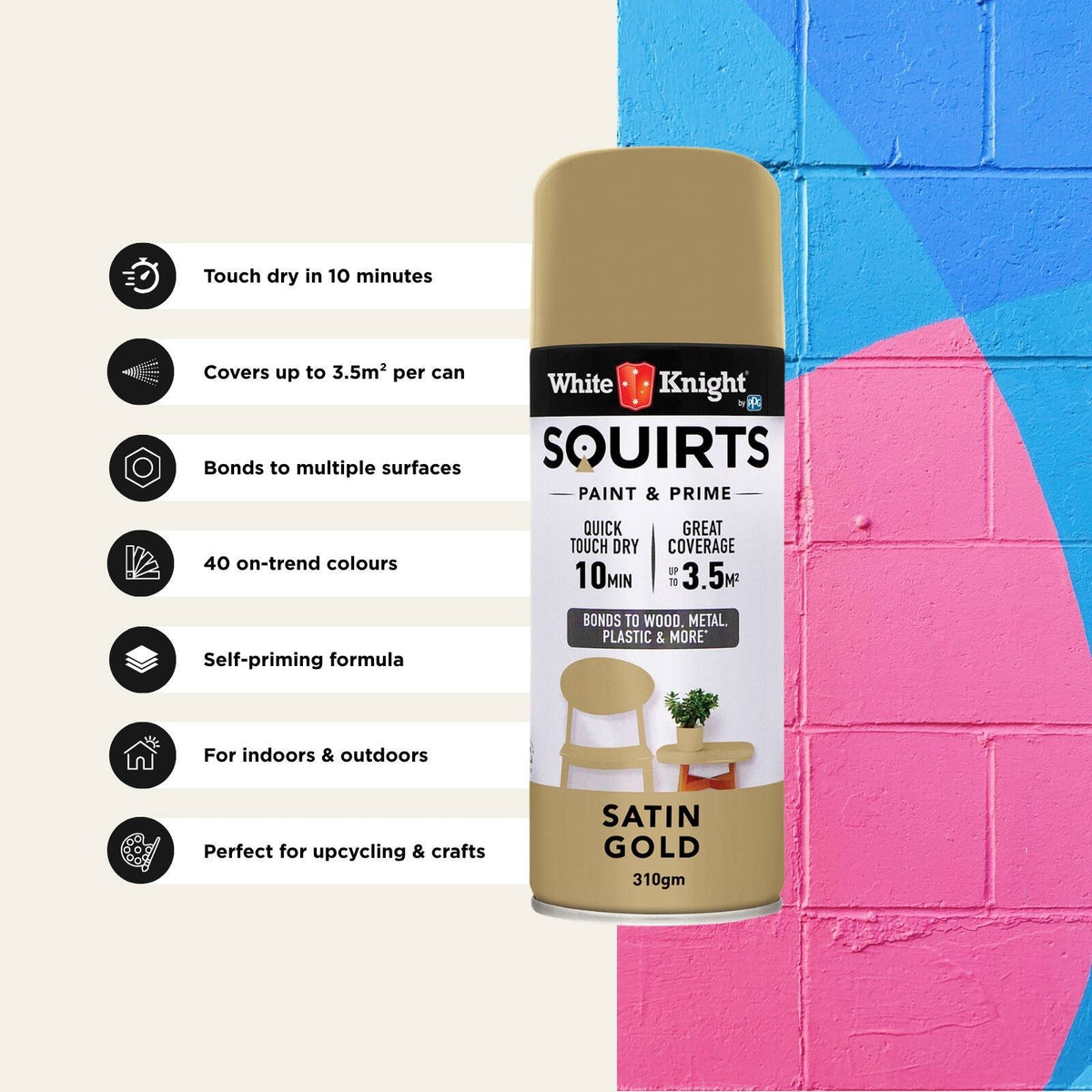 White Knight 310g Squirts Spray Paint - Image 148 of 205