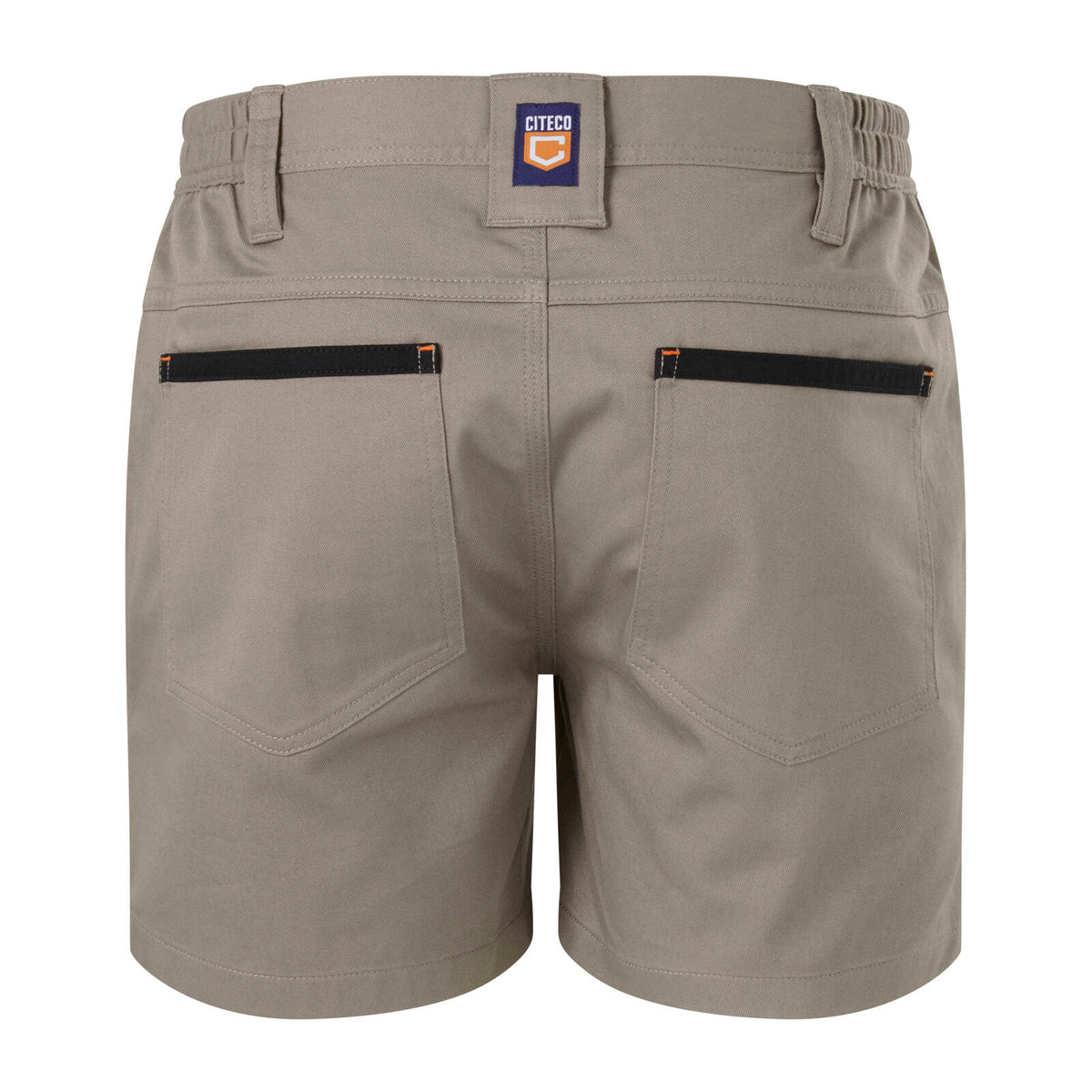 Citeco Khaki Cotton Stretch Short Shorts - Image 3 of 11