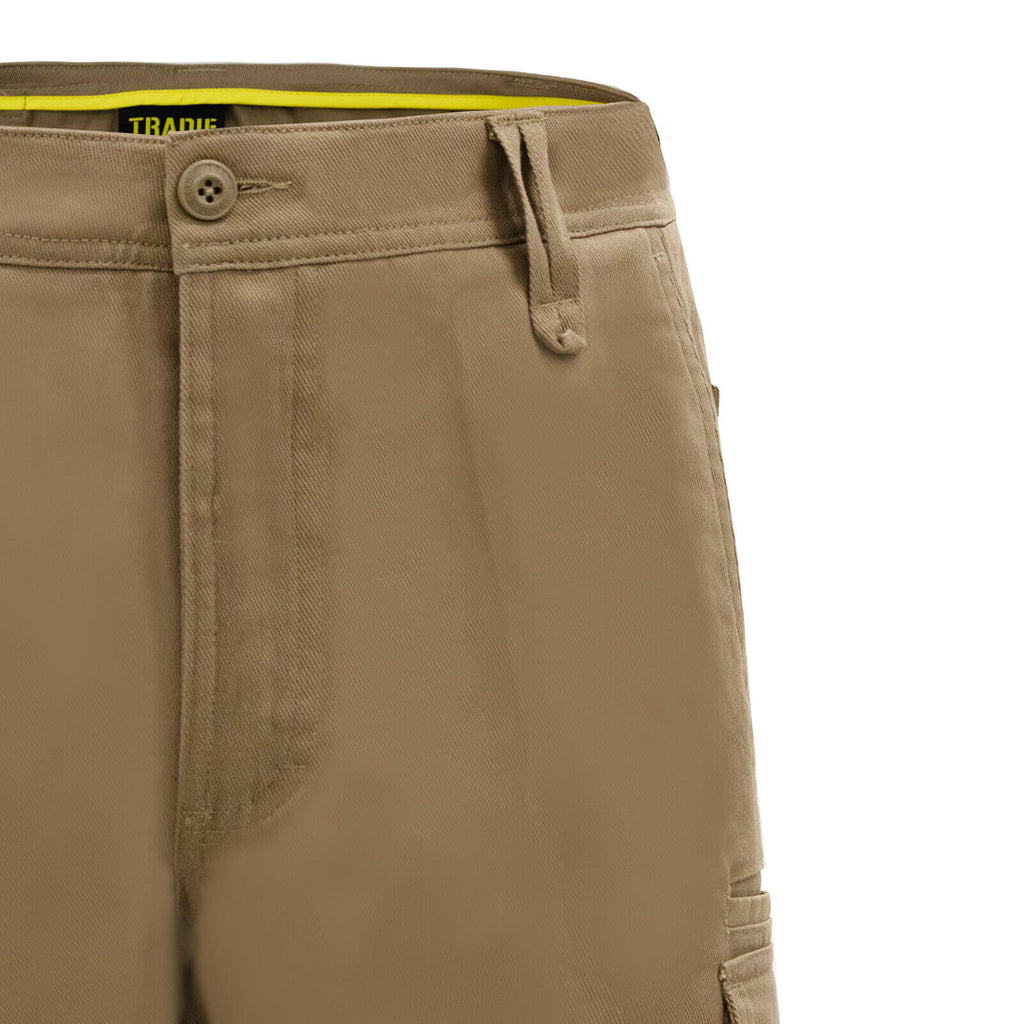 Tradie Core Khaki Cargo Shorts - 77 - Image 7 of 7