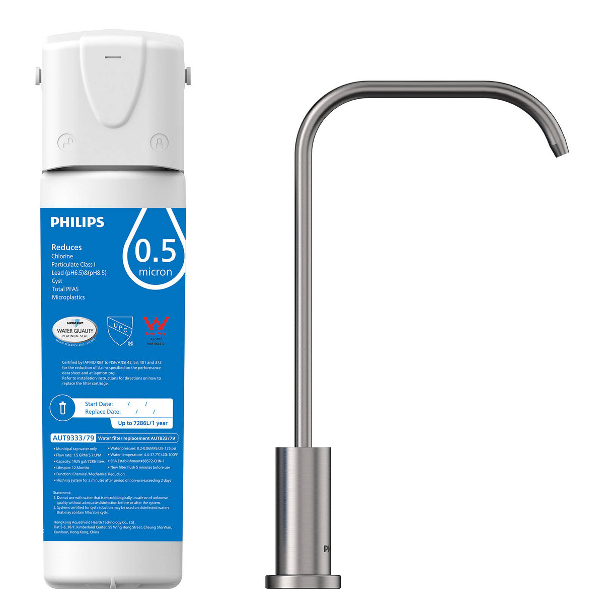 Philips FastFlow Filter System, Certified To Reduce PFAS, NSF/ANSl Standard 42/53/401/372 - Image 1 of 3