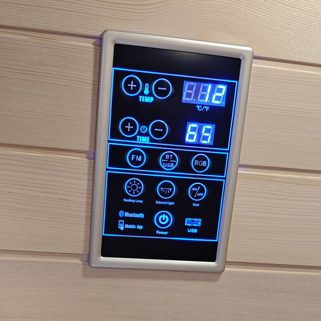 Wellness Haven Deluxe Relax 2 Person Infrared Sauna - Image 7 of 8