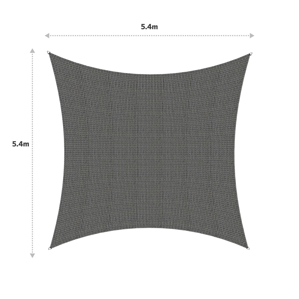 Coolaroo 5.4 x 5.4m Square Cobblestone Designer Series Shade Sail - Image 4 of 6