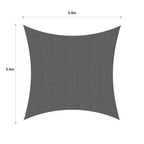 Coolaroo 5.4 x 5.4m Square Cobblestone Designer Series Shade Sail - Image 4 of 6