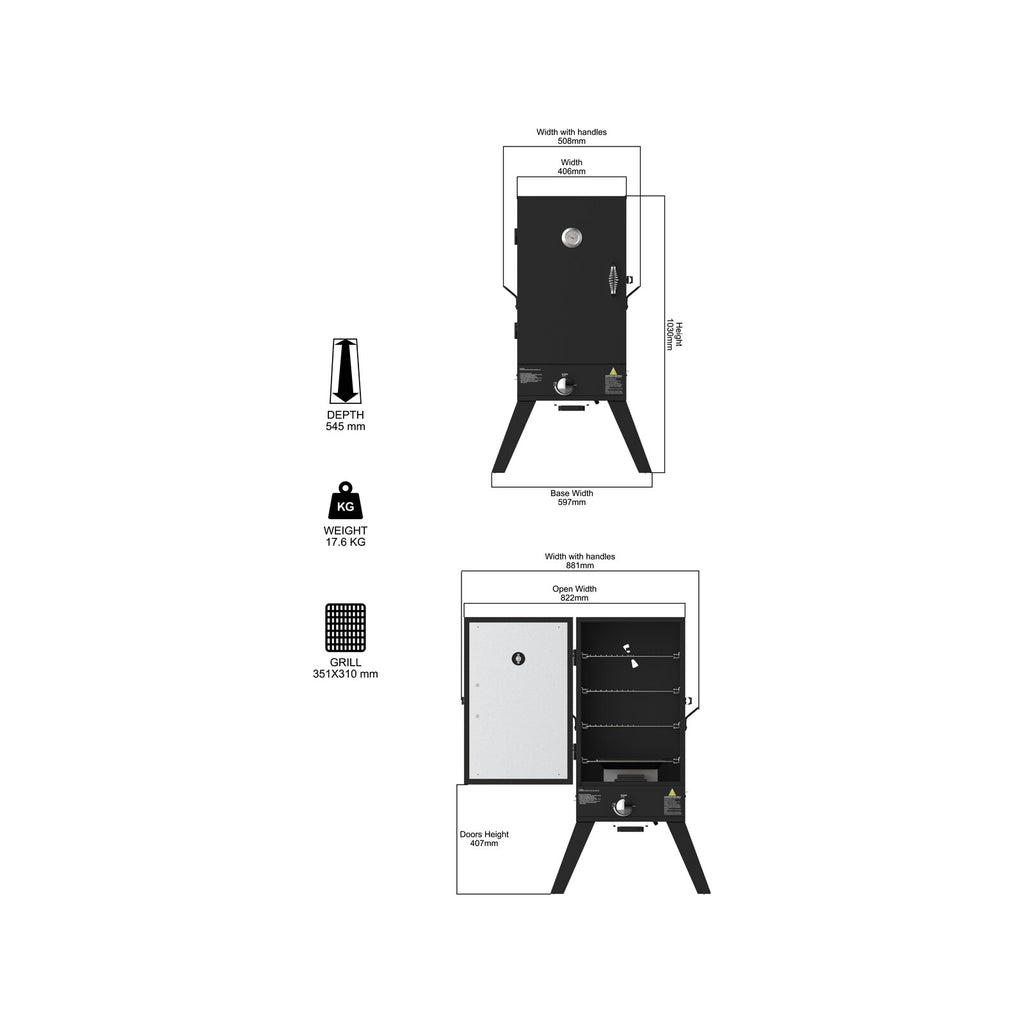 Jumbuck LCC27 Gas Smoker - Image 2 of 2