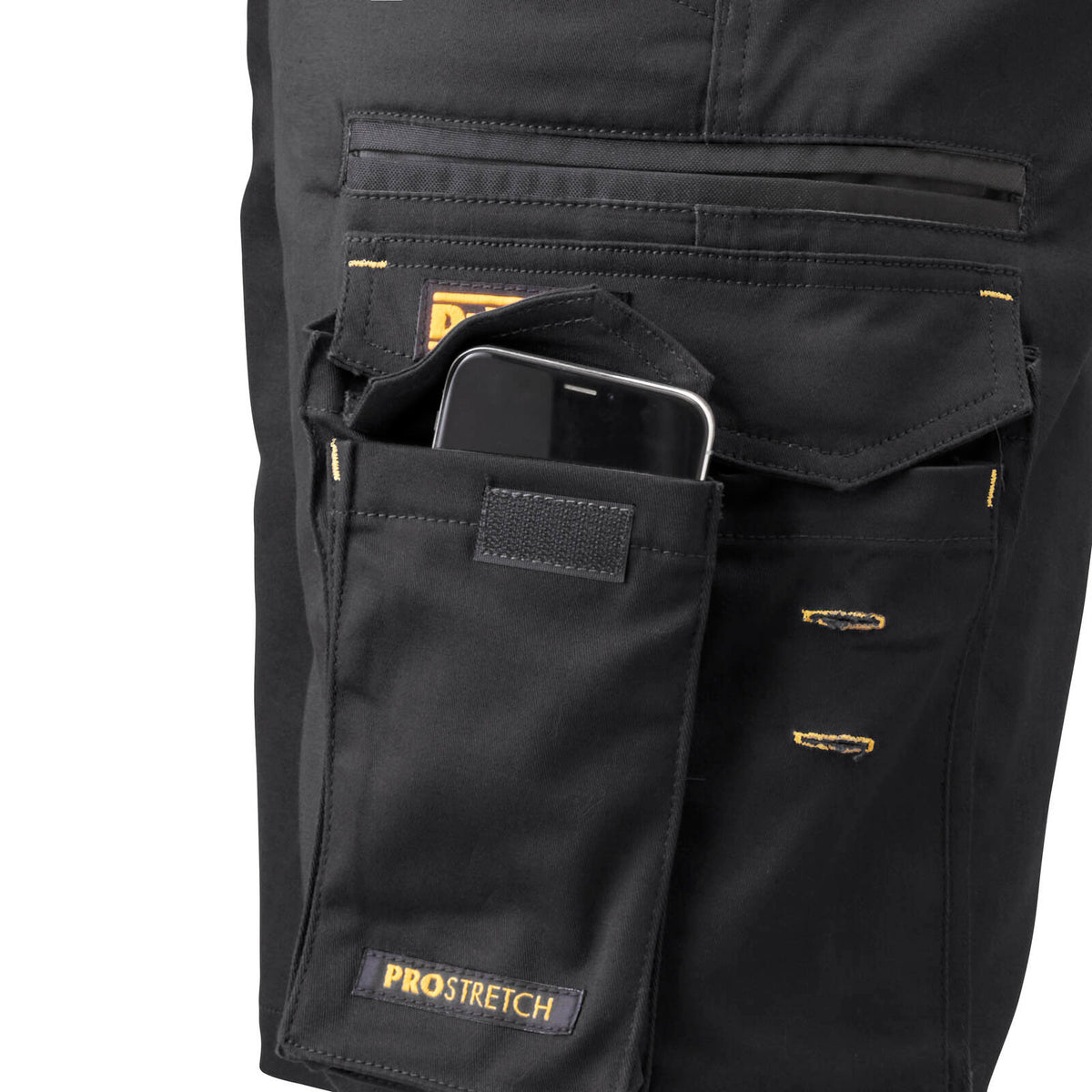 DeWALT Men's Black Bennington PROStretch Shorts - Image 9 of 9