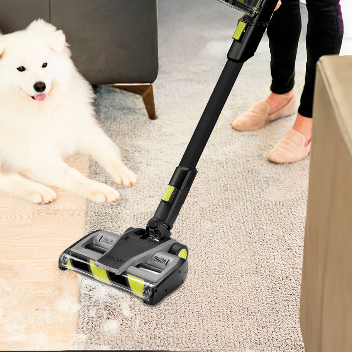 Ryobi 18V ONE+ HP Brushless Pet Stick Vacuum 2 x 4Ah Kit - Image 5 of 8
