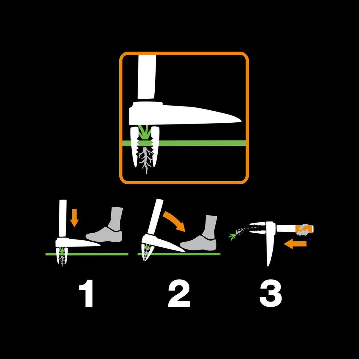 Fiskars 4 Prongs Xact Weed Puller - Image 3 of 5