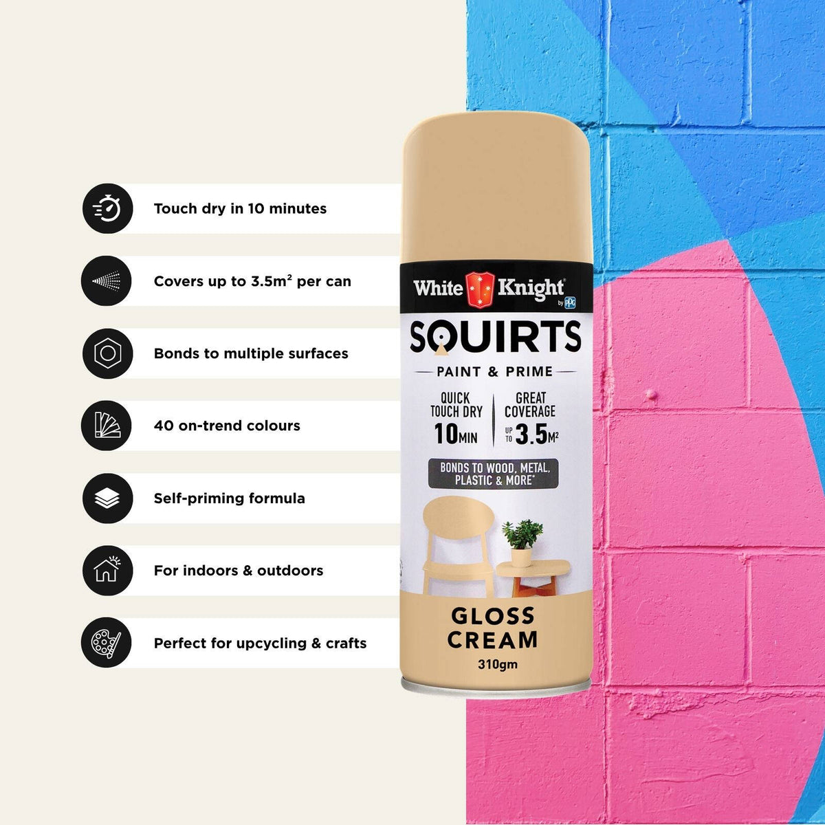 White Knight 310g Squirts Spray Paint - Image 137 of 205