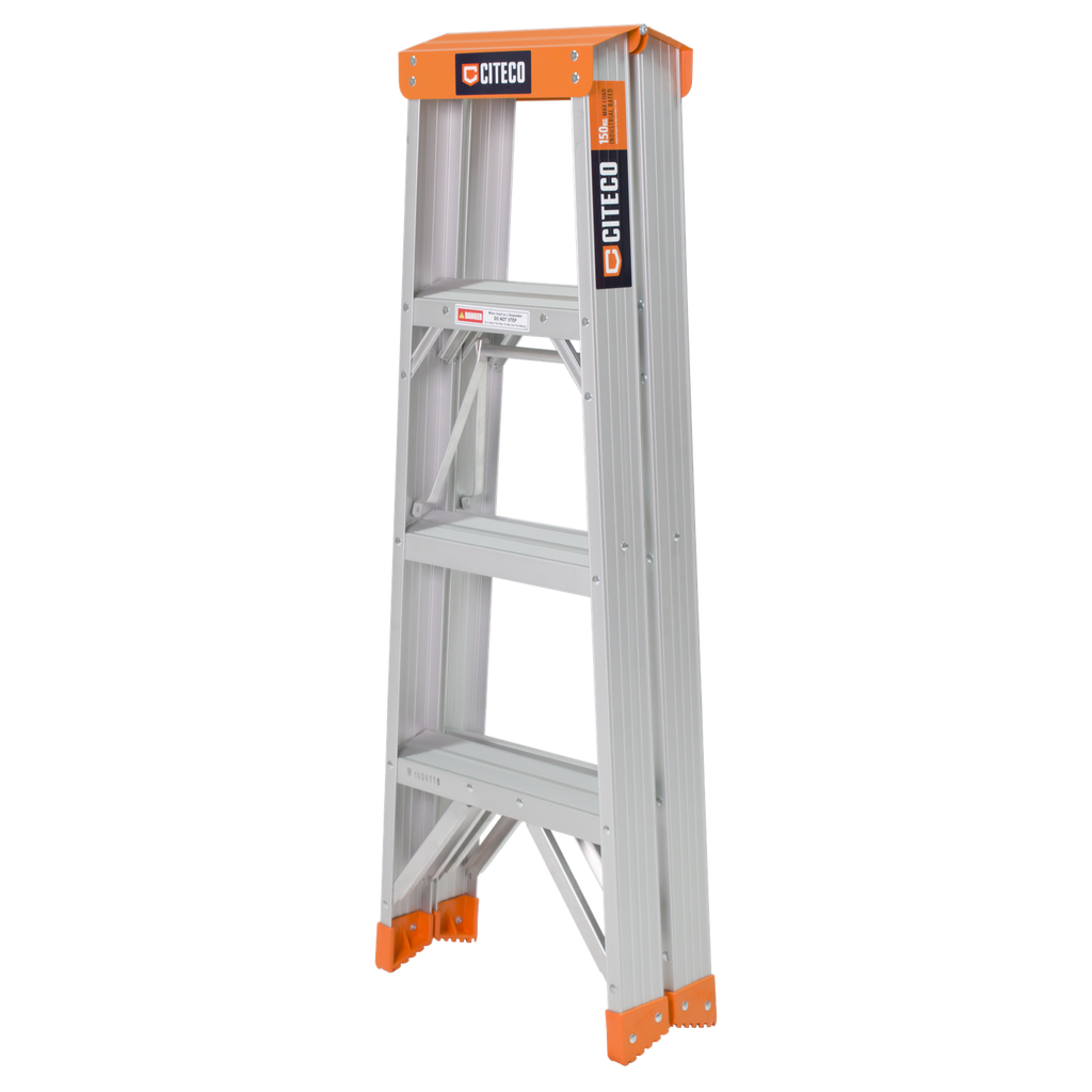 Citeco 1.2m 150kg Industrial Aluminium Double Sided Step Ladder - Image 5 of 6