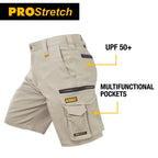 DEWALT Men's Khaki Bennington PROStretch Shorts - Image 3 of 9