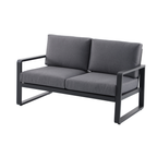 Mimosa Cordoba 2 Seater Aluminium Lounge Charcoal - Image 2 of 5