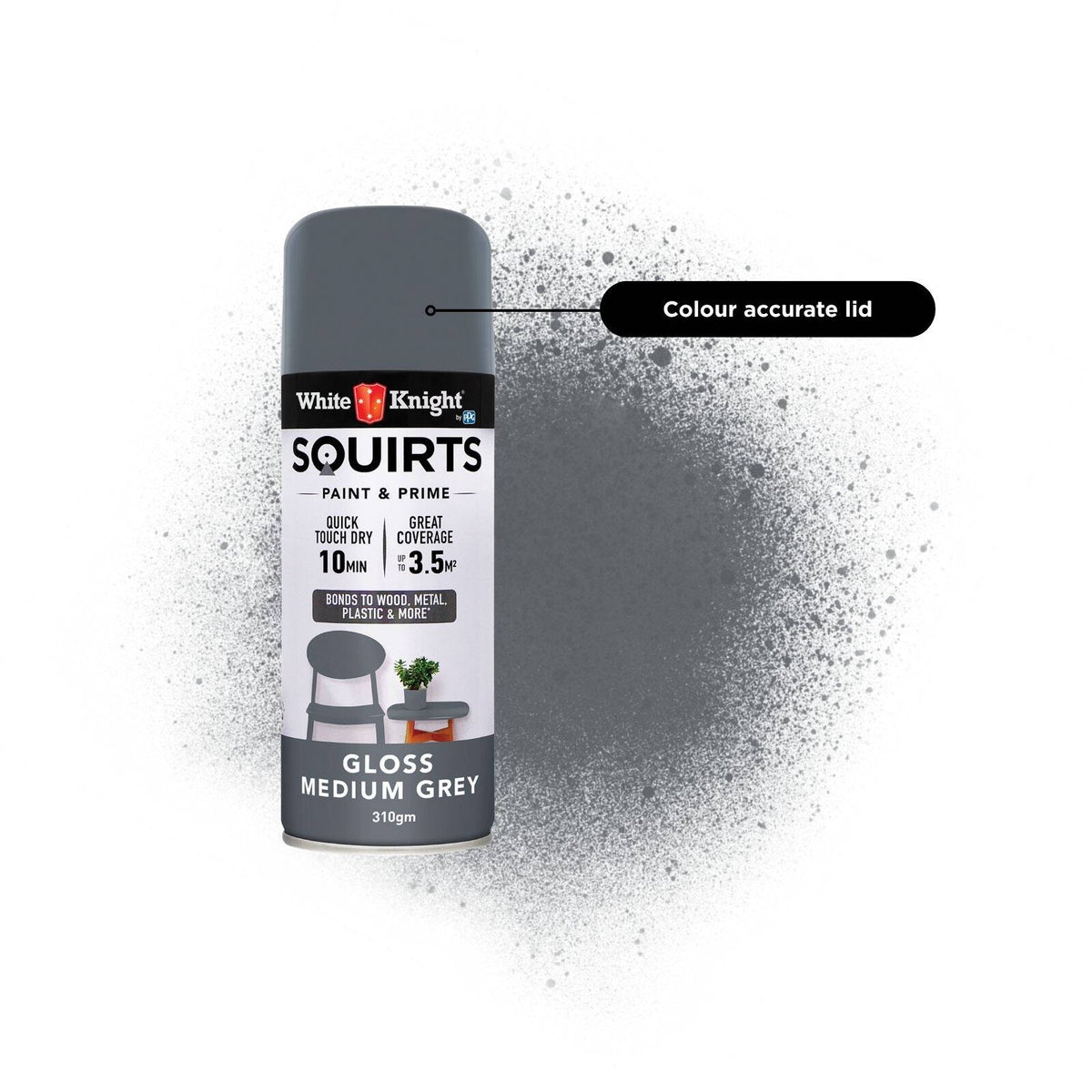 White Knight 310g Squirts Spray Paint - Image 153 of 205