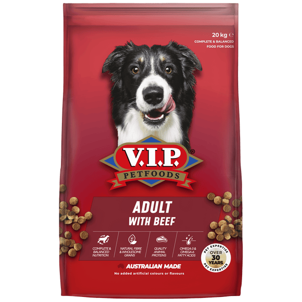 VIP 20kg Adult Dry Dog Food - Beef with Vegetable