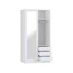 Practa White 2 Door Mirror Sliding Robe - Image 3 of 4