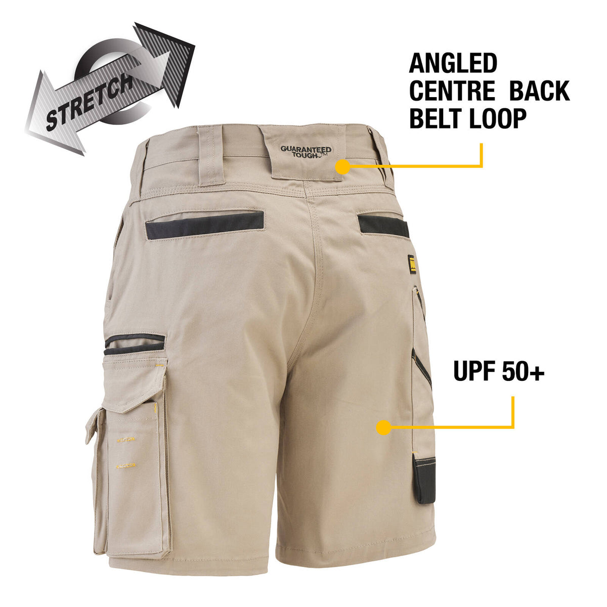 DEWALT Women's Khaki Hoxton Shorts - Image 3 of 10