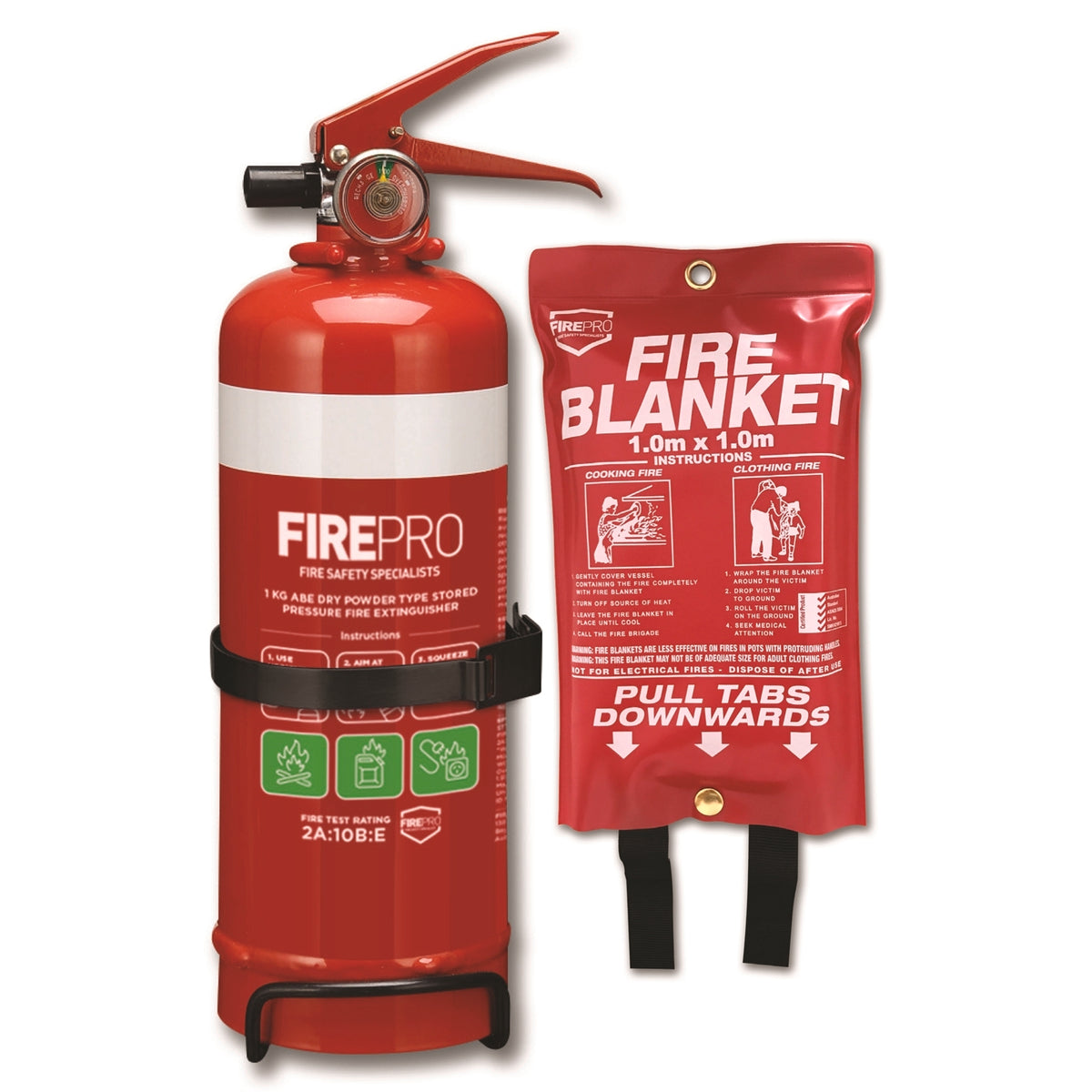 Fire Pro Extinguisher and Blanket Fire Safety Kit - Image 1 of 1