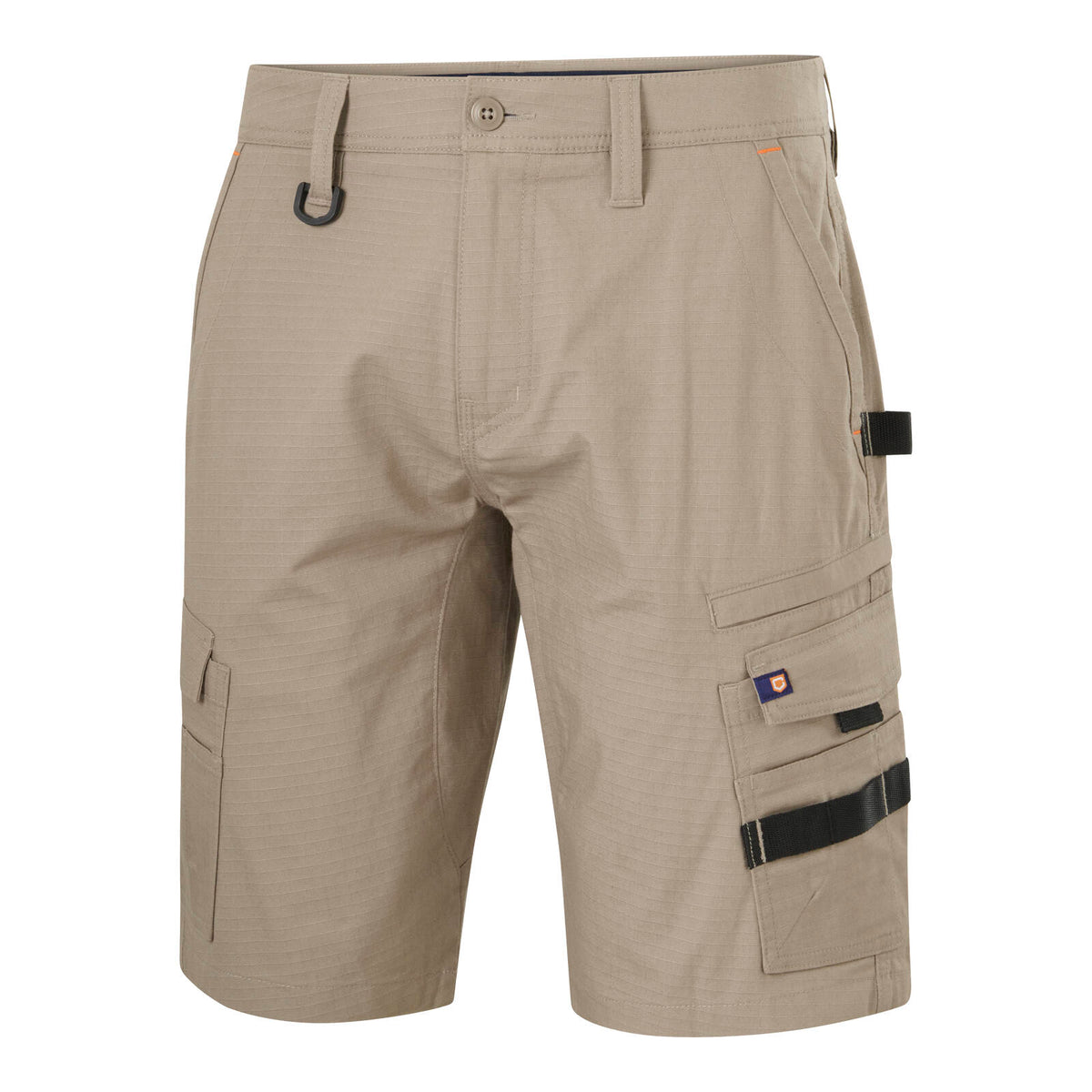 Citeco Men's Khaki Mid Shorts Ripstop Cargo - Image 4 of 13