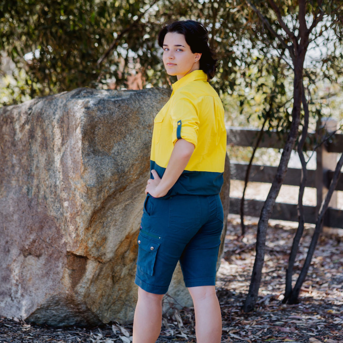 Green Hip Give Cargo Shorts Gardener Green - Image 5 of 6