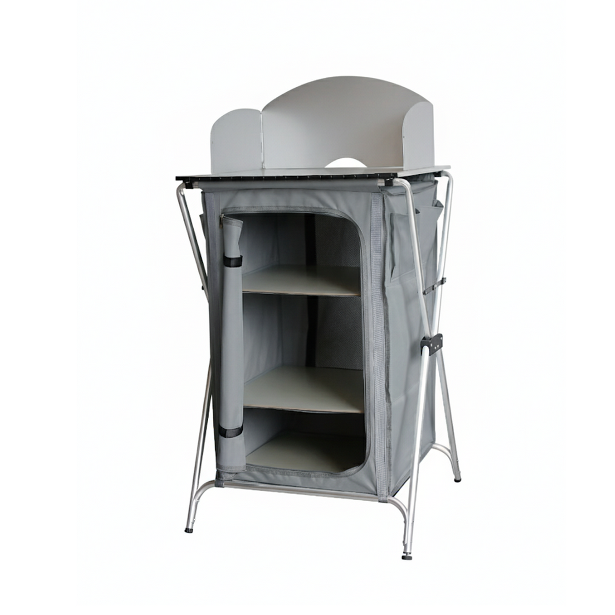 All Set 3 Shelf Folding Storage Table - Image 1 of 2