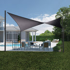 Coolaroo 5.4m Square Black Slate Designer Series Shade Sail - Image 2 of 7